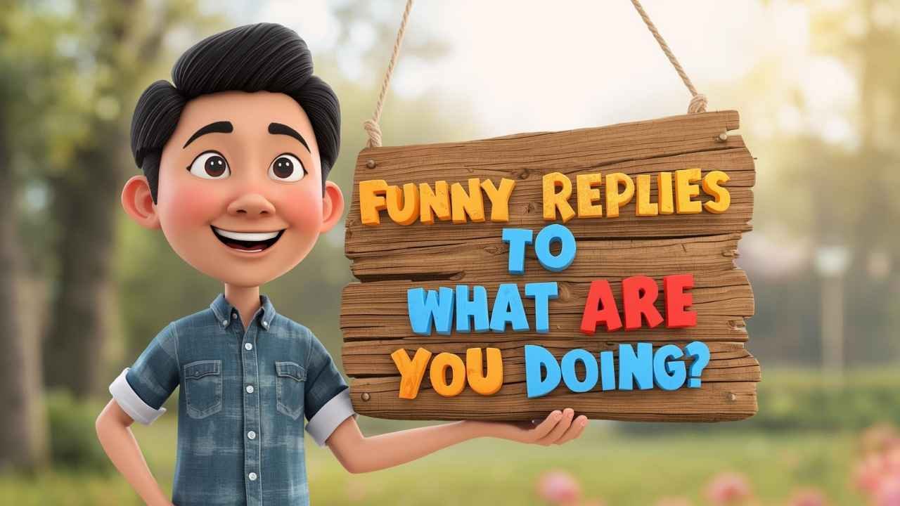 funny replies to what are you doing