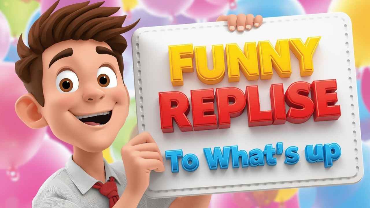 funny replies to what's up