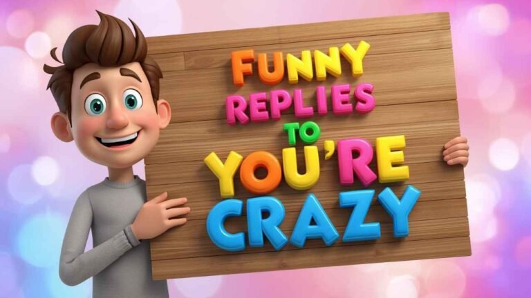 funny replies to you're crazy