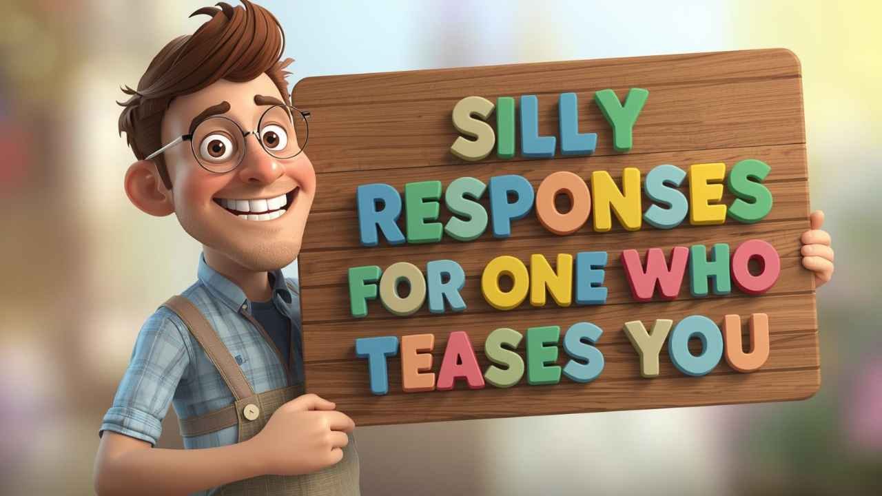 Silly Responses for One Who Teases You